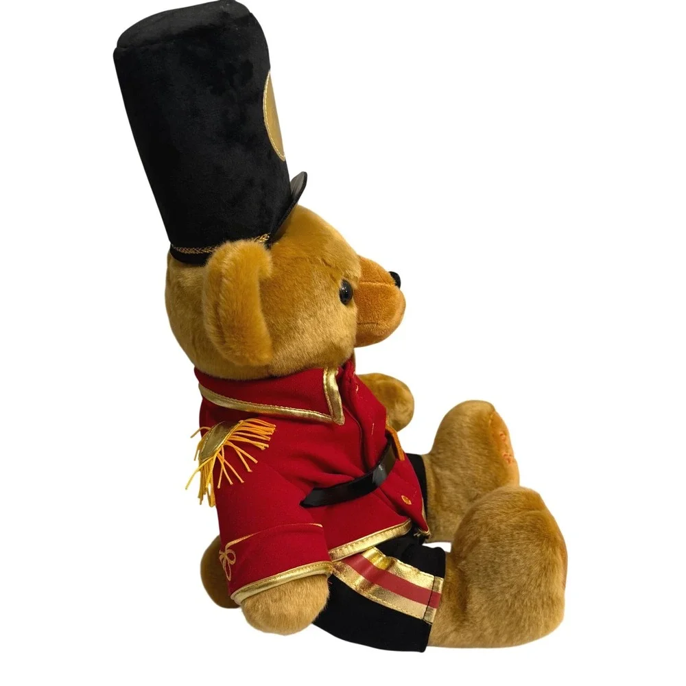 FAO Schwarz Soldier Teddy Bear Plush Red Uniform Toy Soldier‎ 15 inch NWT